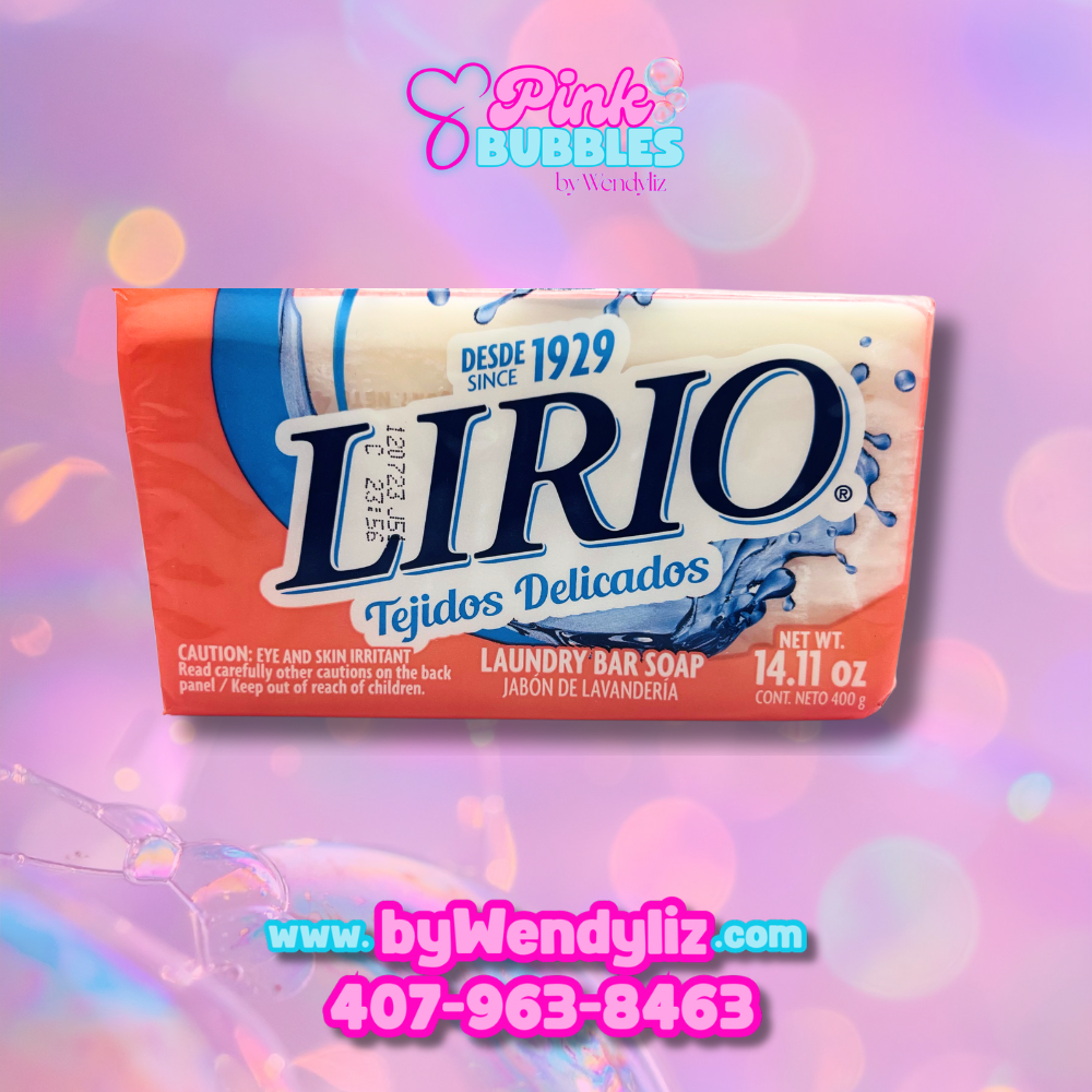 Jabón Lirio Barra Rosa 400gr