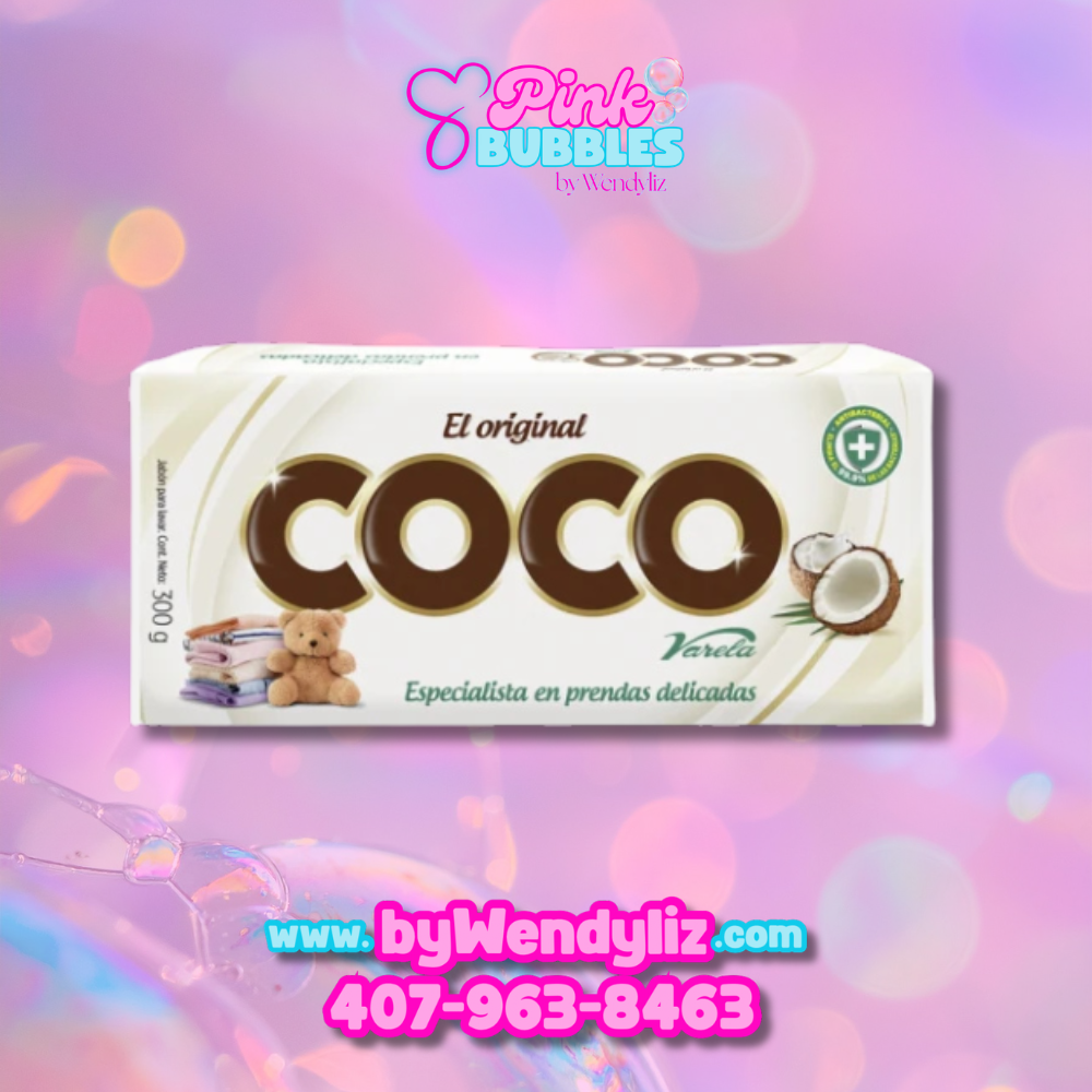 Jabón Coco Varela Barra 300gr