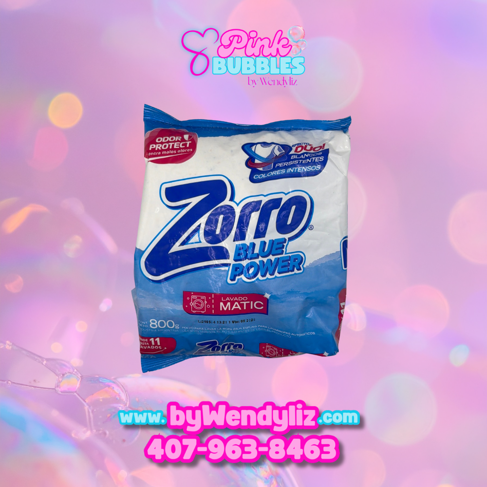 Jabón Zorro Blue Powder 800gr