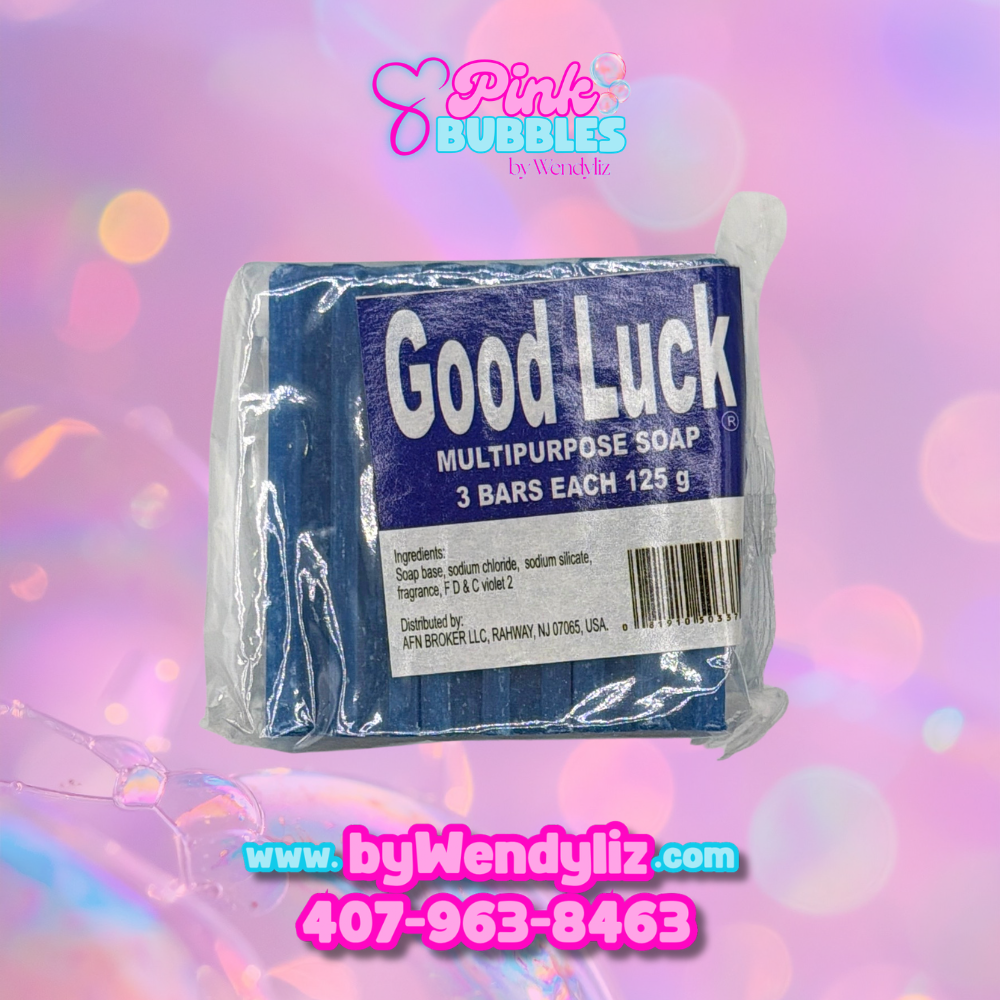 Jabón Barra Good Luck Azul 350gr